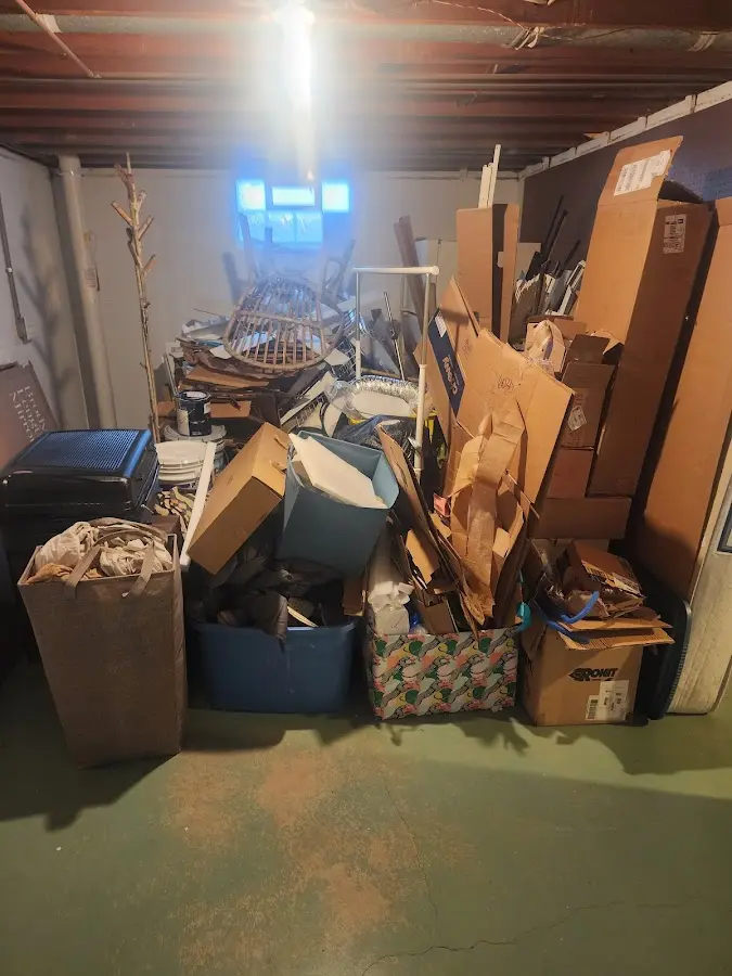 Roll-off dumpster container at job site for Yard Waste Dumpster Rental in Butte-Silver Bow